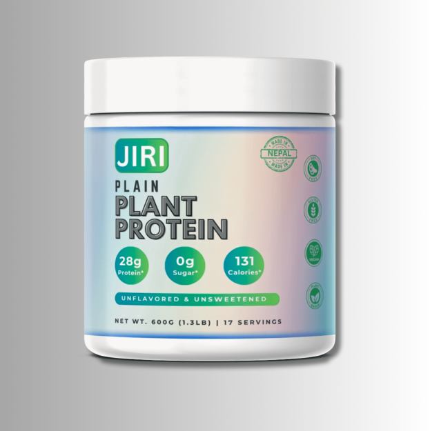 Jiri Nutrition Plain Plant Protein 600g - Unflavored and Unsweetened