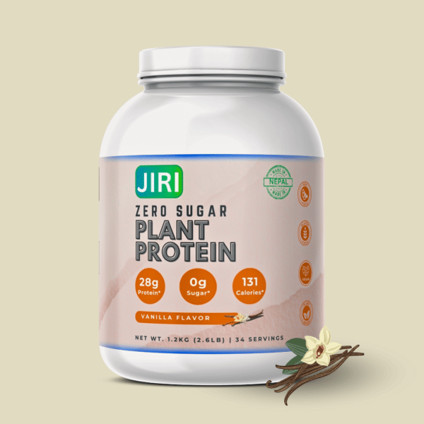 Jiri Nutrition Zero Sugar Plant Protein 1.2kg - Vanilla Flavor