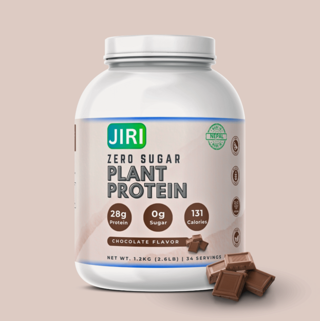 Jiri Nutrition Zero Sugar Plant Protein 1.2kg - Chocolate Flavor