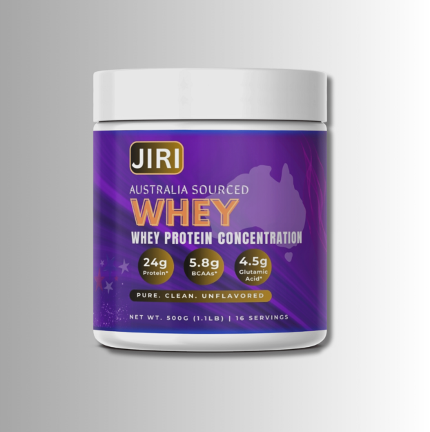 Jiri Nutrition Raw Whey Protein Concentrate, Unflavored, Australia Sourced 500g