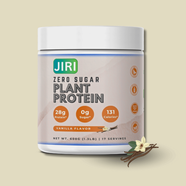 Jiri Nutrition Zero Sugar Plant Protein 600g - Vanilla Flavor