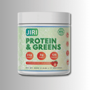 Jiri Nutrition Protein & Greens 600g - Strawberry Flavor