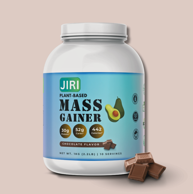 Jiri Nutrition Plant Based Mass Gainer 1kg - Chocolate Flavor