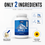 Jiri Nutrition Raw Whey Protein Concentrate 1kg, Unflavored - Image 2