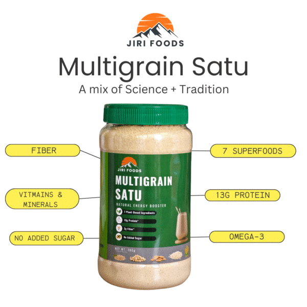 Jiri Foods Multigrain Satu 700g, Natural Premium Sattu - Image 3