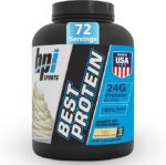 BPI Sports Best Protein Whey Protein Blend 5lb, Vanilla Swirl