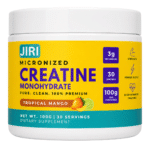Jiri Nutrition Micronized Creatine Monohydrate, Tropical Mango, 100g