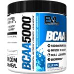 EVL BCAA 5000 Powder, 30 Servings, Blue Raz