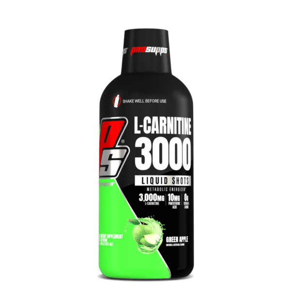ProSupps L-Carnitine 3000mg Liquid Green Apple - Image 1