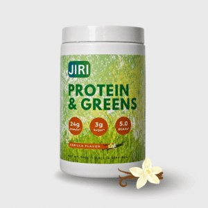 Jiri Nutrition Protein and Greens 500g, Vanilla Flavor