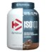 Dymatize ISO100 Hydrolyzed Whey Protein Isolate Gourmet Chocolate 3 lb protein powder container