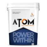 ASITIS ATOM PWR Mass Gainer 4 Kg | Pack of 50 servings | 5:1 Carb-Protein ratio |